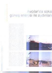 Floraplus: ''Avcılar'da sokaklar güneş enerjisiyle aydınlanıyor.''
