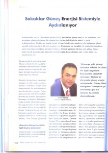 Tesisat: ''Sokaklar güneş enerji sistemiyle aydınlanıyor.''